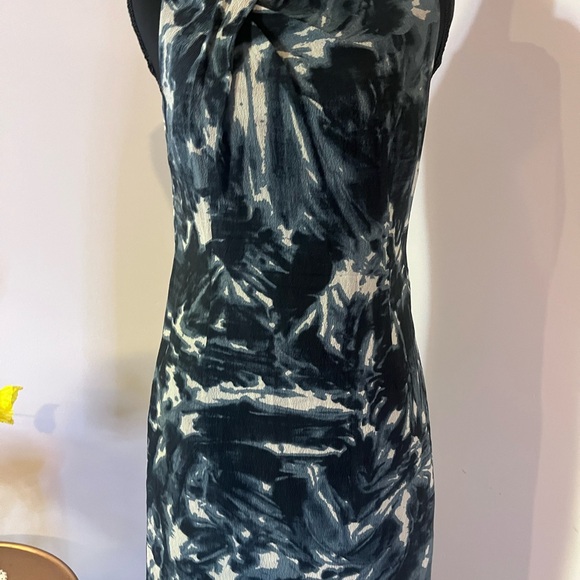 Ann Taylor Blue and White Sheath Mini Dress - Picture 2 of 5